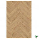 Sol stratifié motif chevron 8 mm boîte de 11 lames 0,87 m² Sundance Oak K326 PEFC 70%