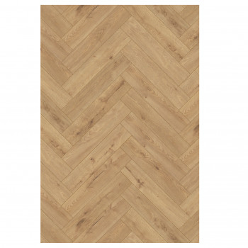 Sol stratifié motif chevron 8 mm boîte de 11 lames 0,87 m² Sundance Oak K326 PEFC 70%