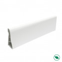 Lot de 10 Plinthes PVC blanc 2500 x 60 x 15 mm