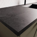 Plan de travail stratifié CPL Marbre noir  3040 x 640 x  38 mm - FSC MIXTE 70%