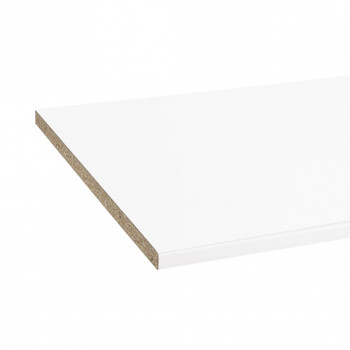 Plan de travail stratifié CPL blanc 2600 x 800 x 28 mm - FSC MIXTE 70% - Gamme Confort