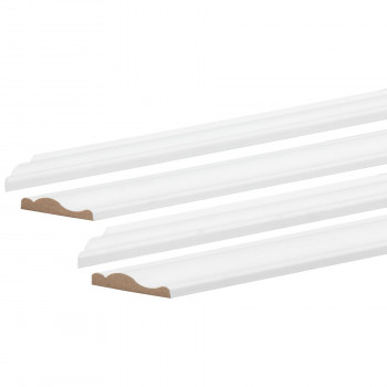 Kit de moulure prépeinte blanc 10 x 29 mm pour cadre de 50 x 70 cm – PEFC 70%