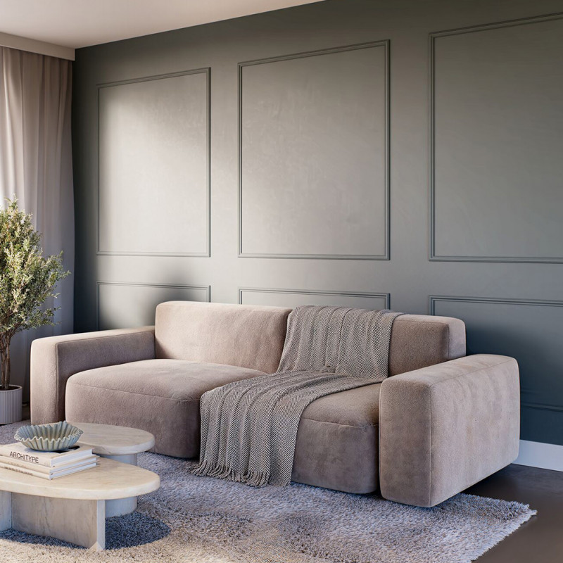 Kit de moulure prépeinte blanc 10 x 29 mm pour cadre de 50 x 70 cm – PEFC 70%