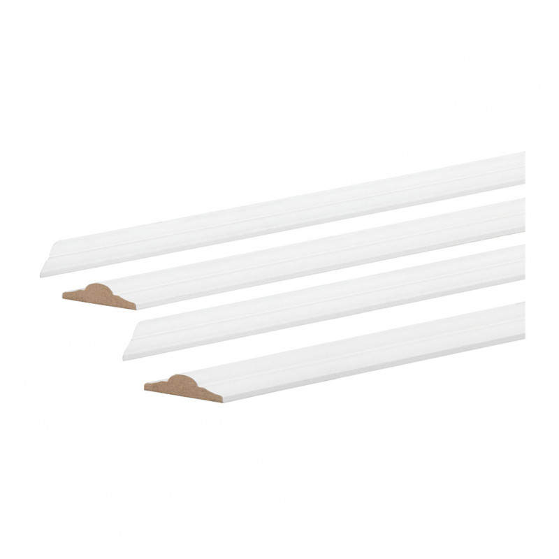 Kit de moulure prépeinte blanc 8.5 x 22 mm pour cadre de 120 x 70 cm – PEFC 70%