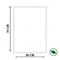 Kit de moulure prépeinte blanc 8.5 x 22 mm pour cadre de 50 x 70 cm – PEFC 70%