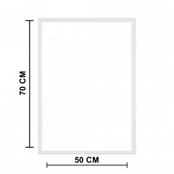 Kit de moulure prépeinte blanc 8.5 x 22 mm pour cadre de 50 x 70 cm – PEFC 70%