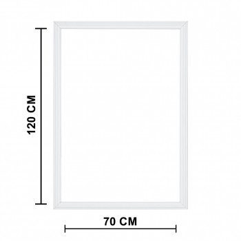 Kit de moulure prépeinte blanc 10 x 29 mm pour cadre de 120 x 70 cm – PEFC 70%