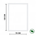 Kit de moulure prépeinte blanc 10 x 29 mm pour cadre de 120 x 70 cm – PEFC 70%