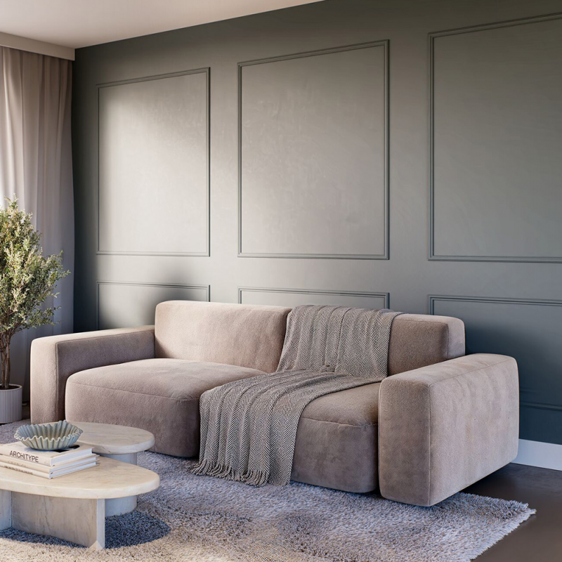 Kit de moulure prépeinte blanc 10 x 29 mm pour cadre de 190 x 70 cm – PEFC 70%