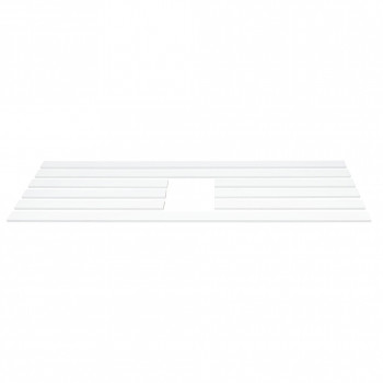 Kit de moulure moderne prépeint blanc 9 x 63 mm pour cadre de 130 x 130 cm – PEFC 70%