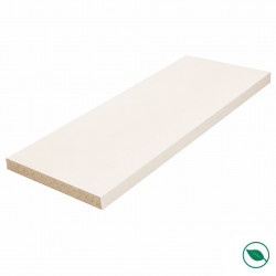 Plan de travail stratifié CPL blanc 3000 x 650 x 38 mm - PEFC 75% - Gamme Essentiel