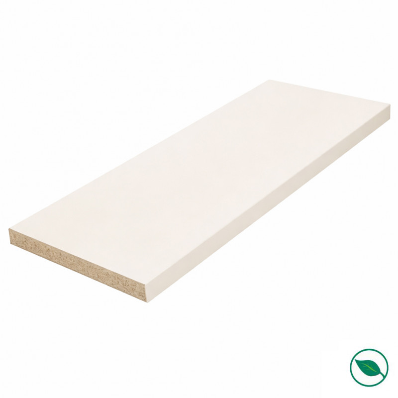 Plan de travail stratifié CPL Blanc 2770 x 640 x 28 mm - PEFC 75% - Gamme Essentiel