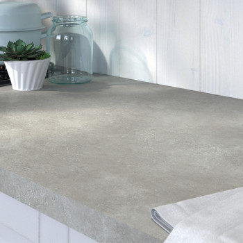 Plan de travail stratifié CPL béton 2770 x 640 x 38 mm - PEFC 75% - Gamme Essentiel