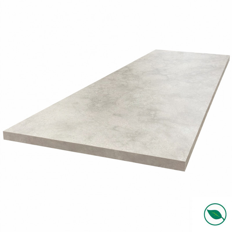 Ilot central stratifié HPL pierre naturelle 1600 x 900 x 38 mm FSC - Gamme Signature