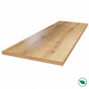 Plan de travail stratifié HPL chêne 2000 x 650 x 38 mm FSC - Gamme Signature