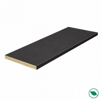 Plan de travail stratifié CPL Marbre noir  3040 x 640 x  38 mm - FSC MIXTE 70%