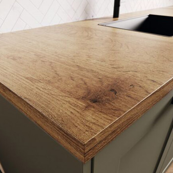 Plan de travail stratifié CPL chêne naturel 3040 x 640 x 38 mm - FSC MIXTE 70%