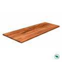 Plan de travail acajou massif huilé lamellé collé abouté 2000 x 650 x 36 mm - FSC 100%