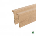 Lot de 2 moulures de finition pour panneau tasseau Chêne clair 2700 x 120 x 30 mm PEFC 70%