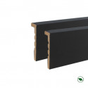 Lot de 2 moulures de finition pour panneaux tasseaux MDF Noir 2700 x 120 x 30 mm PEFC 70%