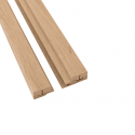 Kit profilé de finition panneaux tasseaux MDF Chêne clair 2770 x 71 x 20 mm PEFC 70%