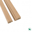 Kit profilé de finition panneaux tasseaux MDF Chêne clair 2770 x 71 x 20 mm PEFC 70%