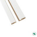 Kit profilé de finition panneaux tasseaux MDF Blanc peint sur fond Blanc 2770 x 71 x 20 mm PEFC 70%