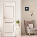 Décor de porte CLASSIQUE 3 PANNEAUX DROITS M1 1670 x 85 x 17,2 mm