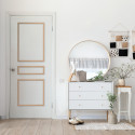 Décor de porte CLASSIQUE 3 PANNEAUX DROITS M1 1670 x 85 x 17,2 mm