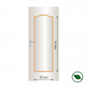 Décor de porte LOUIS XV 1 PANNEAU CHAPEAU DE GENDARME M1 1670 x 85 x 17,4 mm