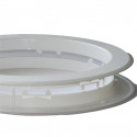 Hublot blanc en polystyrène choc (PS) sans verre 330 x 330 x 45 mm