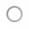 Hublot aluminium en polystyrène choc (PS) sans verre 330 x 330 x 45 mm