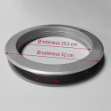 Hublot aluminium en polystyrène choc (PS) sans verre 330 x 330 x 45 mm