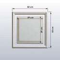 Boiserie Lutecia prépeinte 530 x 530 x 12 mm