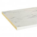 Plan de travail stratifié CPL marbre blanc 3040 x 640 x 38 mm - FSC MIXTE 70% - Gamme Confort
