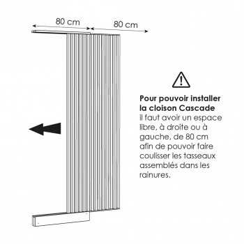 Cloison cascade en kit 2500...