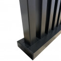 1/2 cloison claustra Lutine MDF noir 1300 x 829 x 113 mm