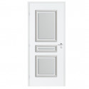 Décor de porte Lutecia 3 panneaux droits pré-peint  785 x 535 x 28,7 mm