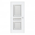 Décor de porte Albane prépeint 3 panneaux droits  785 x 535 x 40 mm