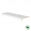 Marche rénovation d'escalier stratifié blanc marbré 1000 x 300 x 56 mm - PEFC 70%