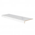 Marche rénovation d'escalier stratifié blanc marbré 1000 x 300 x 56 mm - PEFC 70%