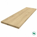 Plan de travail Chêne massif pleines lames 3000 x 800 x 25 mm