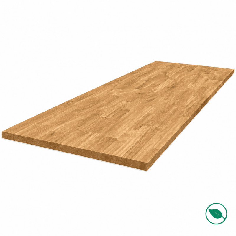 Panneau teck massif lamellé collé abouté 2410 x 1210 x 18 mm - FSC 100%