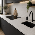 Plan de travail stratifié CPL Chêne blanchi 2770 x 640 x 28 mm - PEFC 75% - Gamme Essentiel