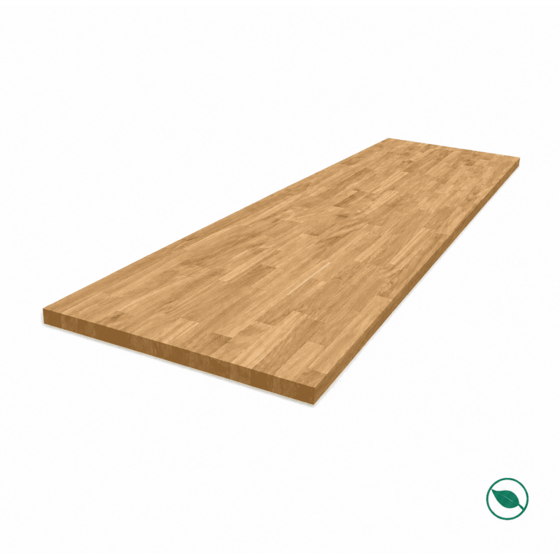 Panneau teck massif lamellé collé abouté 2410 x 1210 x 18 mm - FSC 100%