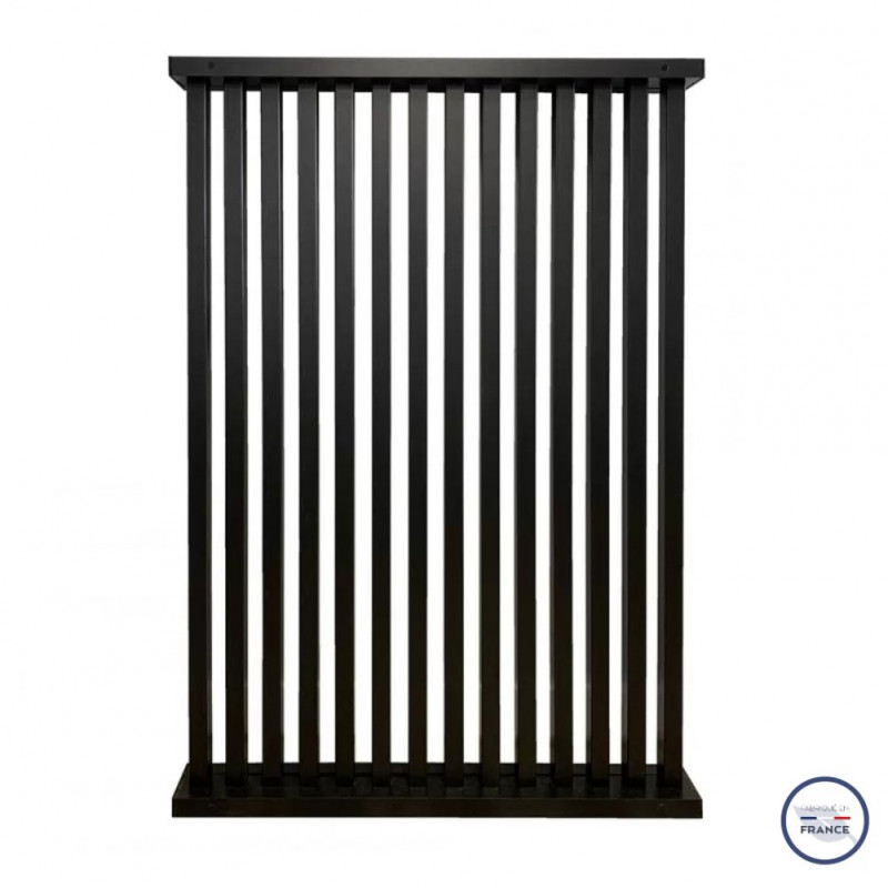 1/2 cloison claustra Lutine MDF noir 1300 x 829 x 113 mm