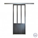 Lot de porte Ourasi atelier en kit + Rail Alu 2040 x 830 mm