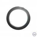 Hublot anthracite en polystyrène choc (PS) sans verre 330 x 330 x 45 mm