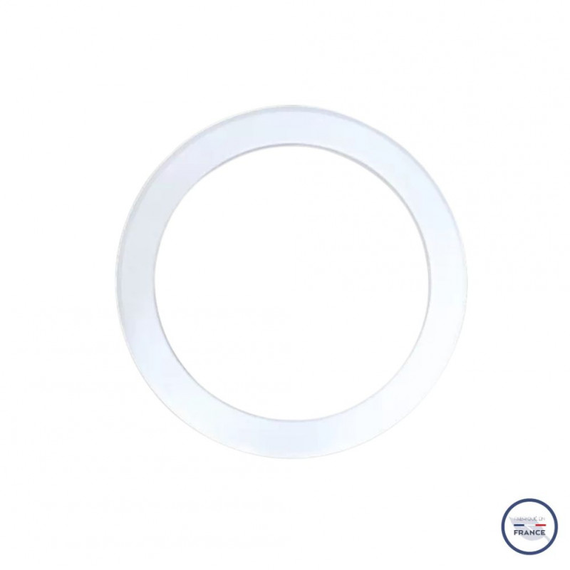Hublot blanc en polystyrène choc (PS) sans verre 330 x 330 x 45 mm