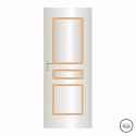 Décor de porte CLASSIQUE 3 PANNEAUX DROITS M1 1670 x 85 x 17,2 mm